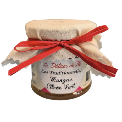 CONFITURE MANGUE CITRON VERT 130G - LES DÉLICES DE FLO