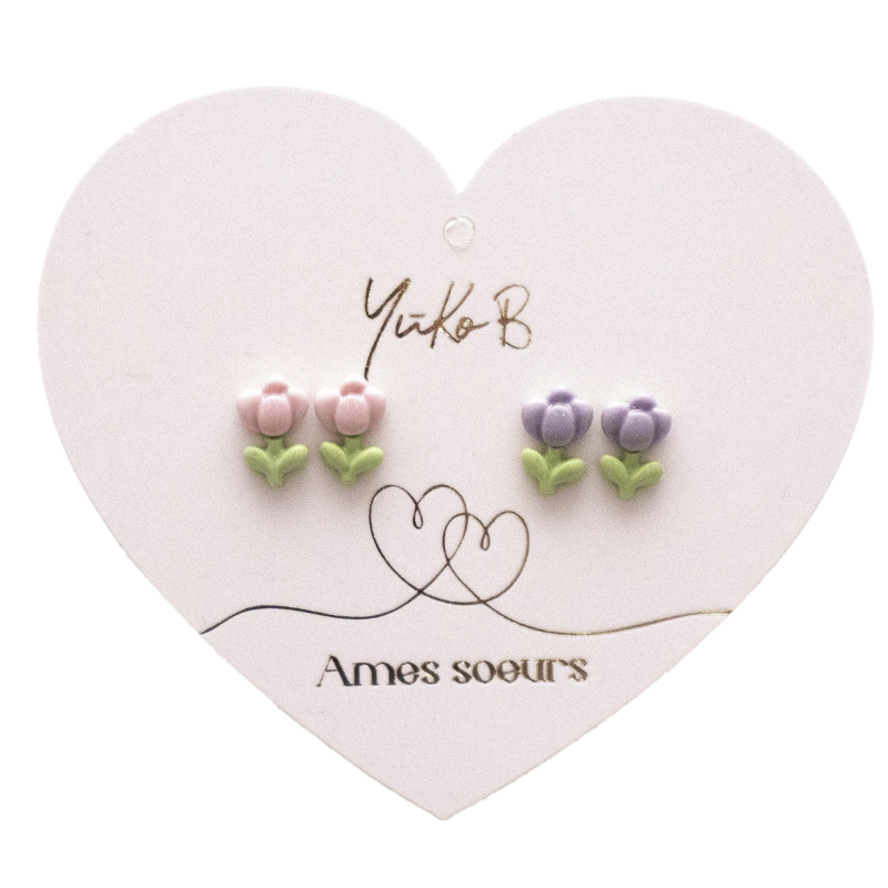 Duo de Boucles d'Oreilles "Âmes Soeurs" - Aurélia - YUKO.B