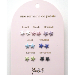 Boucles d'Oreilles - Une semaine de Poésie - Etoiles de Mer - YUKO.B