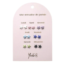 Boucles d'Oreilles - Une semaine de Poésie - Etoiles de Mer - YUKO.B