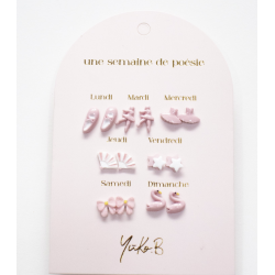 Boucles d'Oreilles "Une Semaine de Poésie" - Danse - YUKO.B