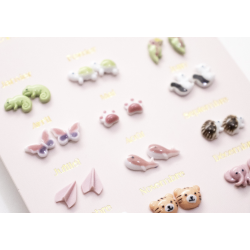 Boucles d'Oreilles "Un An de Poésie" - Jungle - YUKO.B