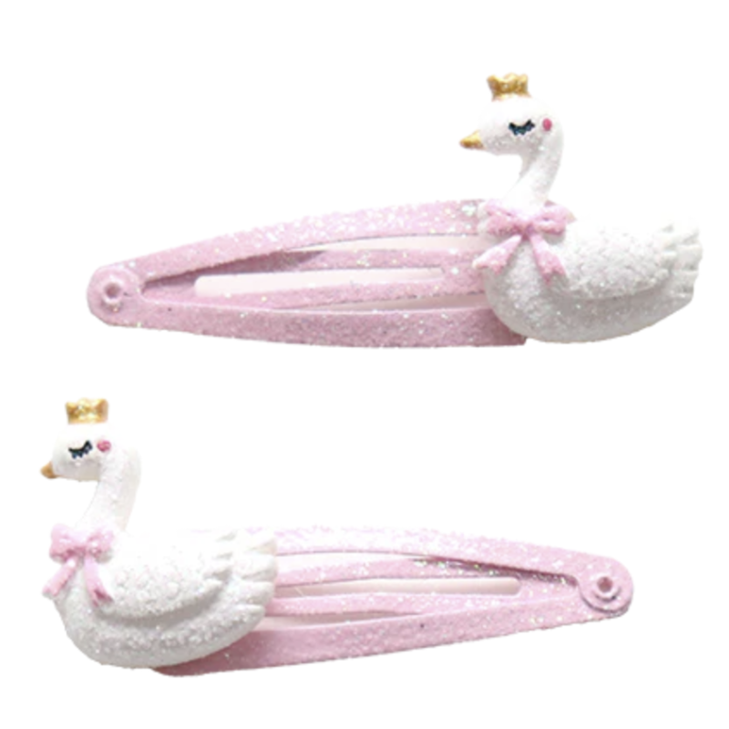 Duo de Barrettes - Queens - Rose/Blanc - YUKO.B