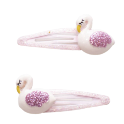 Duo de Barrettes - Swan-...