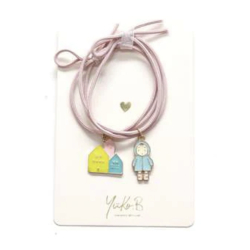 Duo d'élastiques/Bracelets - Lucy rose - YUKO.B
