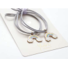 Duo d'élastiques/bracelets - Rainbows Mauve - YUKO.B