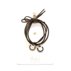 Duo d'élastiques/bracelets - Lionceaux - Bronze - YUKO.B