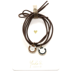 Duo d'élastiques/bracelets - Lionceaux - Bronze - YUKO.B