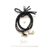 Duo d'élastiques/bracelets - Horses - Noir - YUKO.B