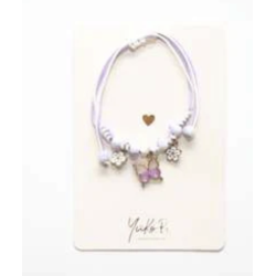 BRACELET - BUTTERFLY - PURPLE - YUKO.B