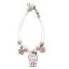 BRACELET - BUBBLE - BLANC/ROSE - YUKO.B