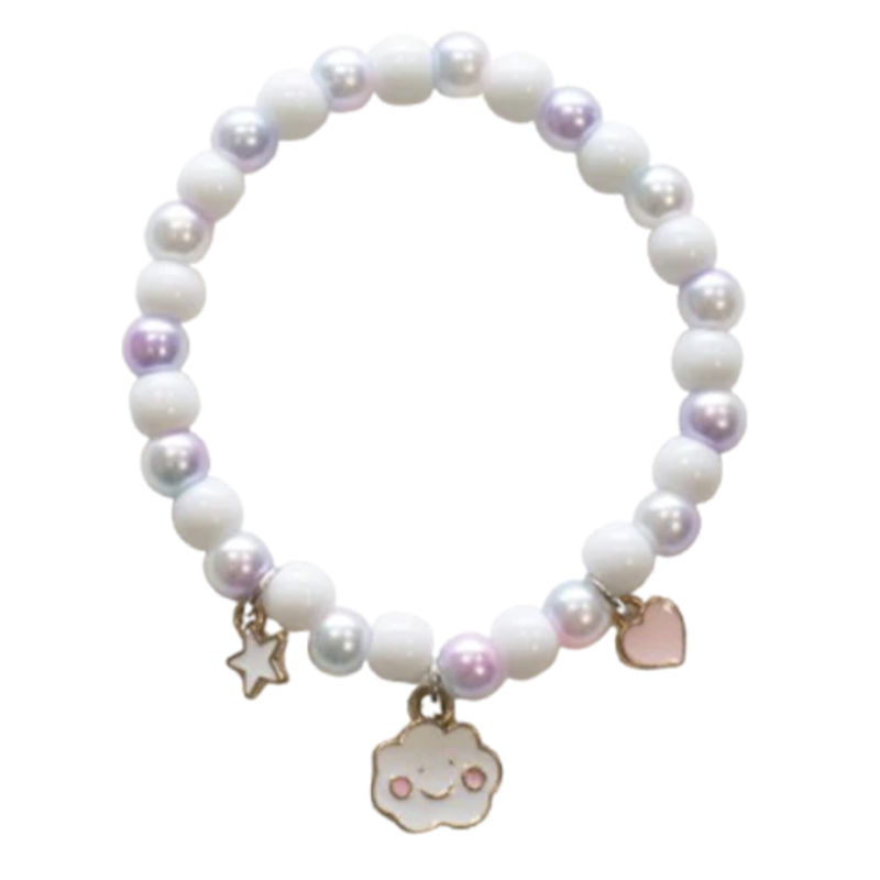 BRACELET - PRETTY CLOUD - BLANC - YUKO.B