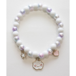 BRACELET - PRETTY CLOUD - BLANC - YUKO.B