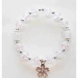BRACELET - PINK PEONY - ROSE - YUKO.B