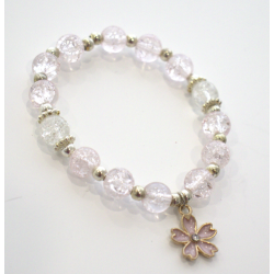 BRACELET - PINK PEONY - ROSE - YUKO.B