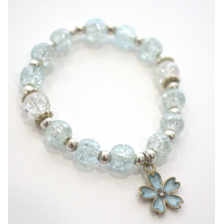 BRACELET - BLUE PEONY - BLEU - YUKO.B