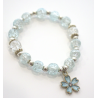 BRACELET - BLUE PEONY - BLEU - YUKO.B