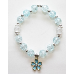 BRACELET - BLUE PEONY - BLEU - YUKO.B