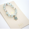 BRACELET - BLUE PEONY - BLEU - YUKO.B