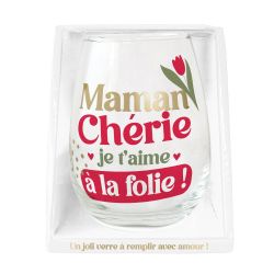 VERRE ROND - MAMAN CHÉRIE D'AMOUR