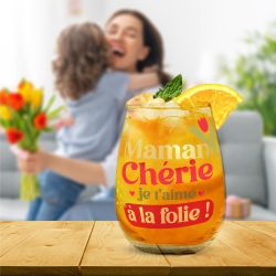 VERRE ROND - MAMAN CHÉRIE D'AMOUR