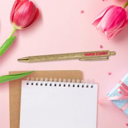 STYLO À PAILLETTES - MAMAN D'AMOUR