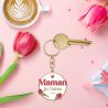 PORTE-CLÉS MÉTAL - MAMAN JE T'AIME