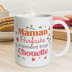MUG À PAILLETTES - MAMAN PARFAITE VRAIMENT TROP CHOUETTE