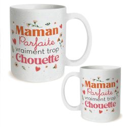 MUG À PAILLETTES - MAMAN PARFAITE VRAIMENT TROP CHOUETTE