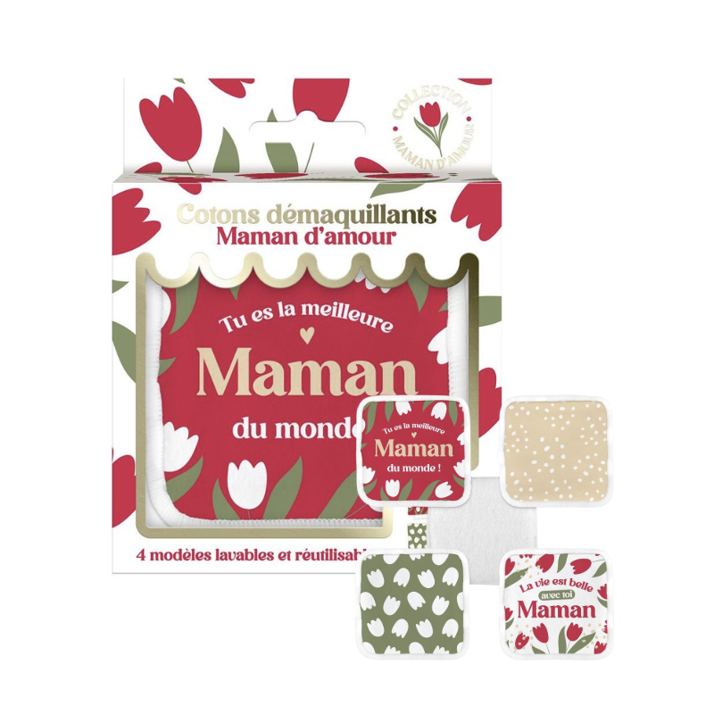 COTONS DÉMAQUILLANTS - MAMAN D'AMOUR