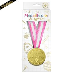 MÉDAILLE D'OR À PAILLETTES - SUPER MAÎTRESSE