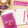 COFFRET CARNET DE NOTES et STYLO À PAILLETTES - MAÎTRESSE