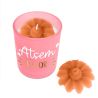 BOUGIE AFFECTIVE ROSE FONCÉ - ATSEM EN OR