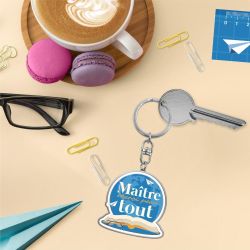 PORTE-CLÉS - MAÎTRE MERCI POUR TOUT