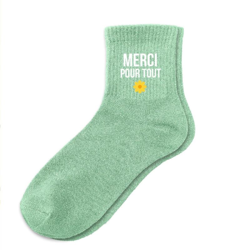CHAUSSETTES PAILLETÉES - MERCI POUR TOUT