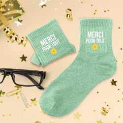 CHAUSSETTES PAILLETÉES - MERCI POUR TOUT