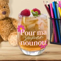 VERRE ROND - POUR MA SUPER NOUNOU