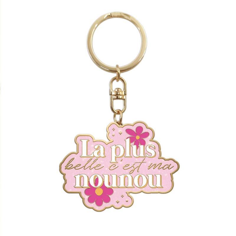 PORTE-CLÉS - LA PLUS BELLE C'EST MA NOUNOU
