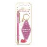 DUO PAILLETTES PORTE-CLES MOTEL ET STYLO - PRINCESSE
