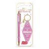 DUO PAILLETTES PORTE-CLES MOTEL ET STYLO - CONNASSE