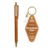 DUO PAILLETTES PORTE-CLES MOTEL ET STYLO - BAROUDEUSE