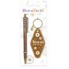 DUO PAILLETTES PORTE-CLES MOTEL ET STYLO - ATSEM FABULEUSE