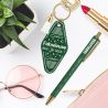 DUO PAILLETTES PORTE-CLES MOTEL ET STYLO - FABULEUSE
