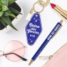 DUO PAILLETTES PORTE-CLES MOTEL ET STYLO - GARCE
