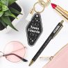 DUO PAILLETTES PORTE-CLES MOTEL ET STYLO - FETARDE