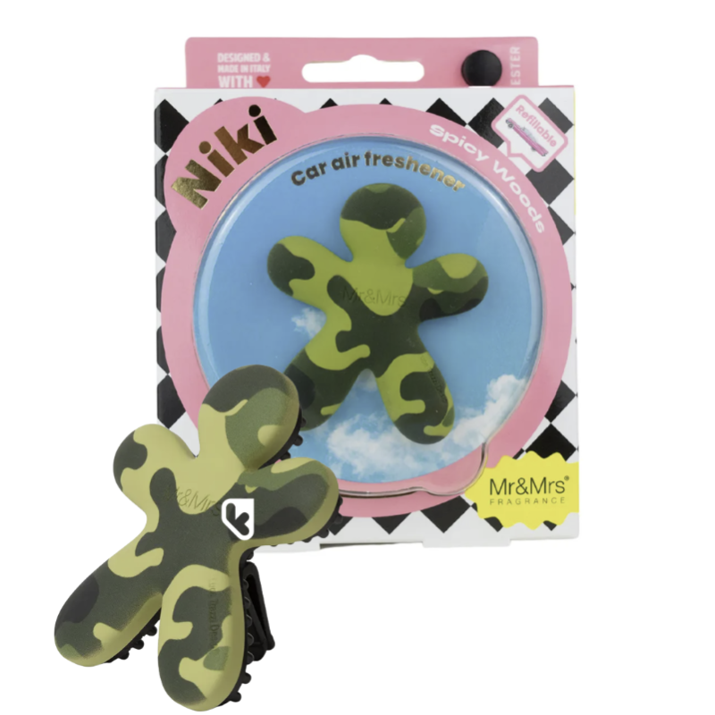 NIKI VOITURE - MILITARY CAMOUFLAGE - SPICY WOODS - MR et MRS FRAGRANCE