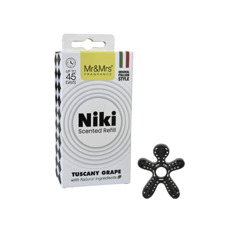 Recharge parfum de voiture NIKI  - TUSCANY GRAPE - MR et MRS FRAGRANCE