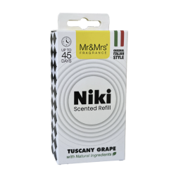 Recharge parfum de voiture NIKI  - TUSCANY GRAPE - MR et MRS FRAGRANCE