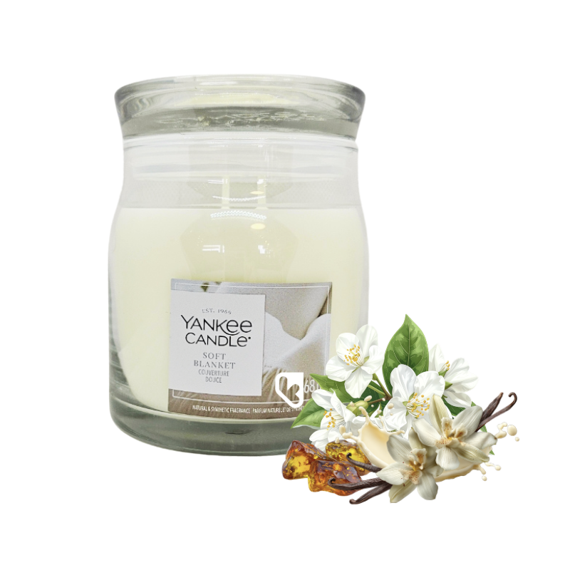 LA COUVERTURE DOUCE - MOYENNE JARRE - YANKEE CANDLE