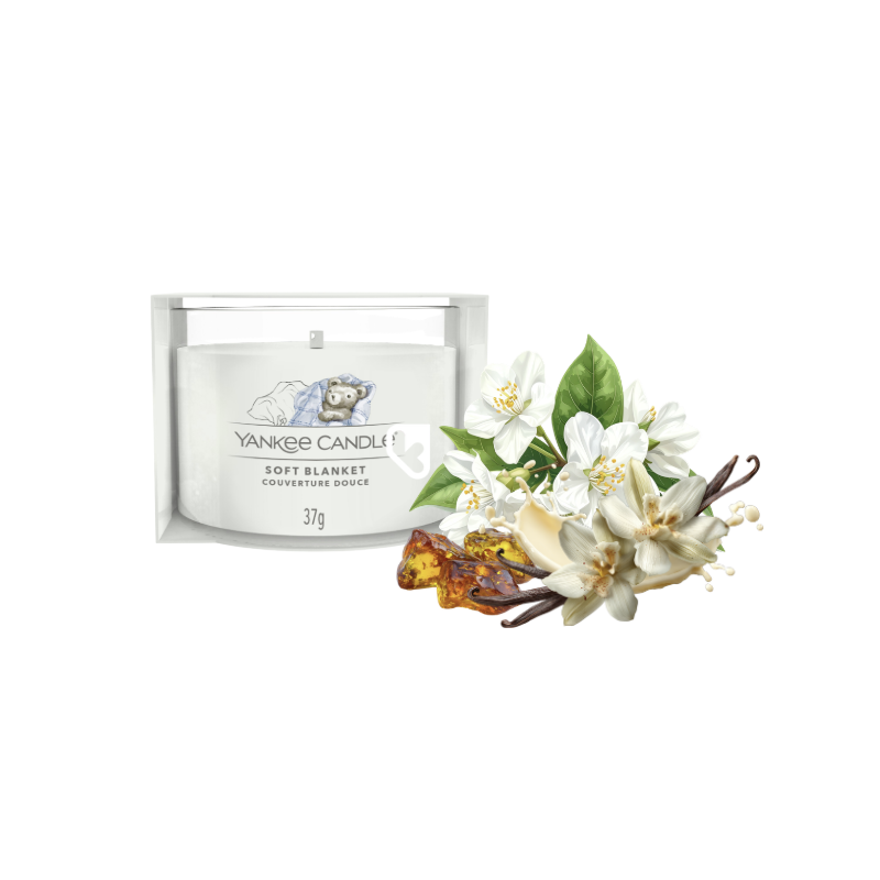 LA COUVERTURE DOUCE - VOTIVE EN VERRE - YANKEE CANDLE